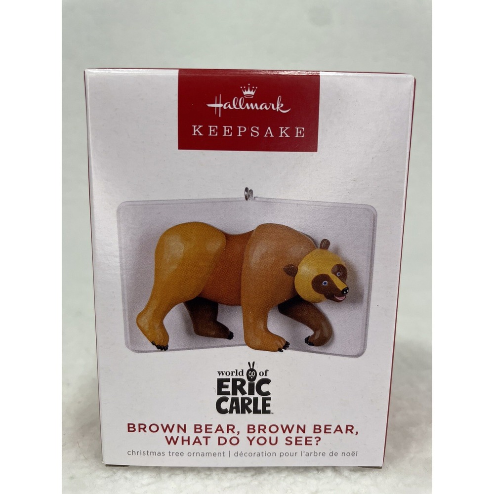 Hallmark Keepsake 2022 Brown Bear What Do You See? Eric Carle Ornament NIB